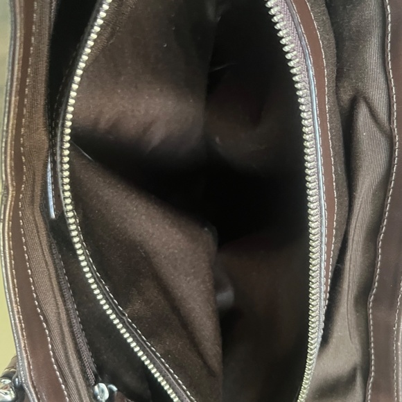 EUC Vintage Purple COACH Brown Handles - Picture 3 of 13